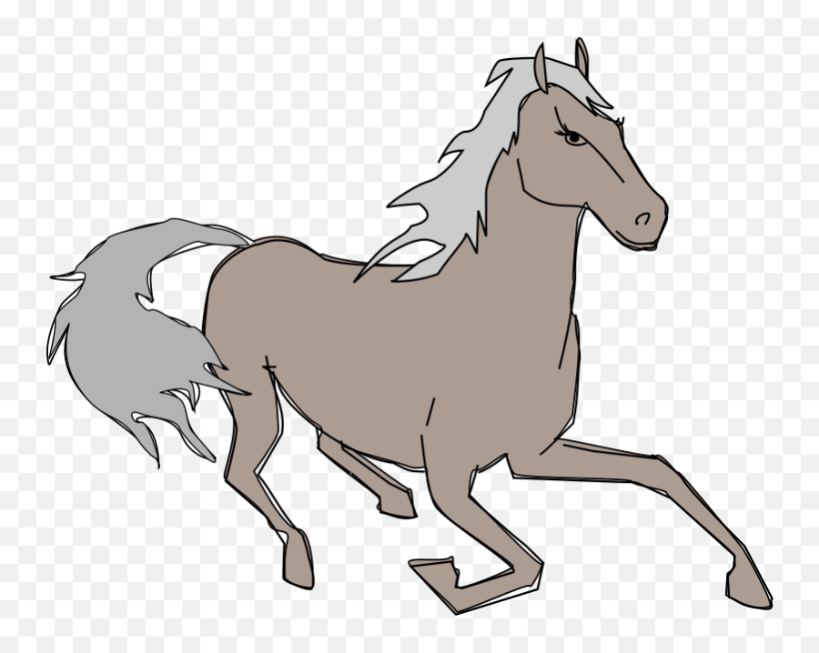 Running Horse - Horse Emoji,Running Horse Clipart