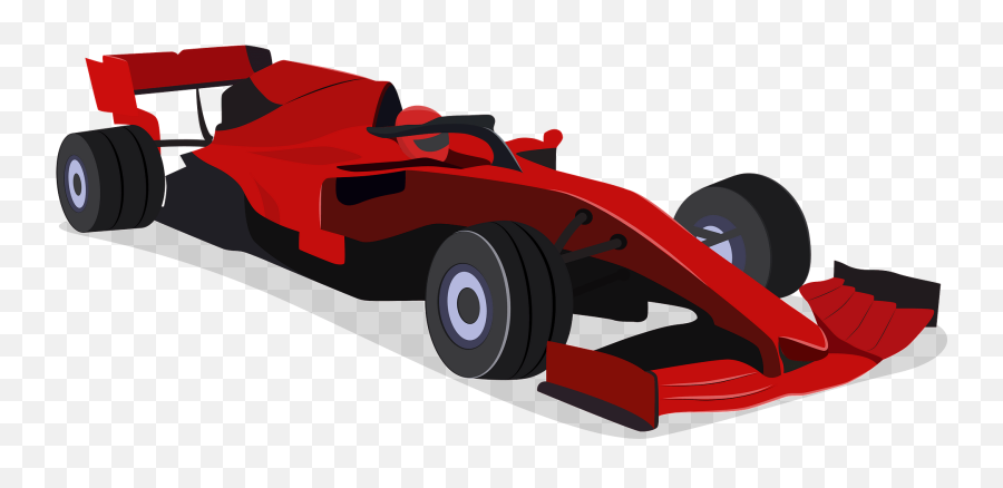 Ferrari F1 Clipart - Ferrari Racing Car Clipart Emoji,Racecar Clipart