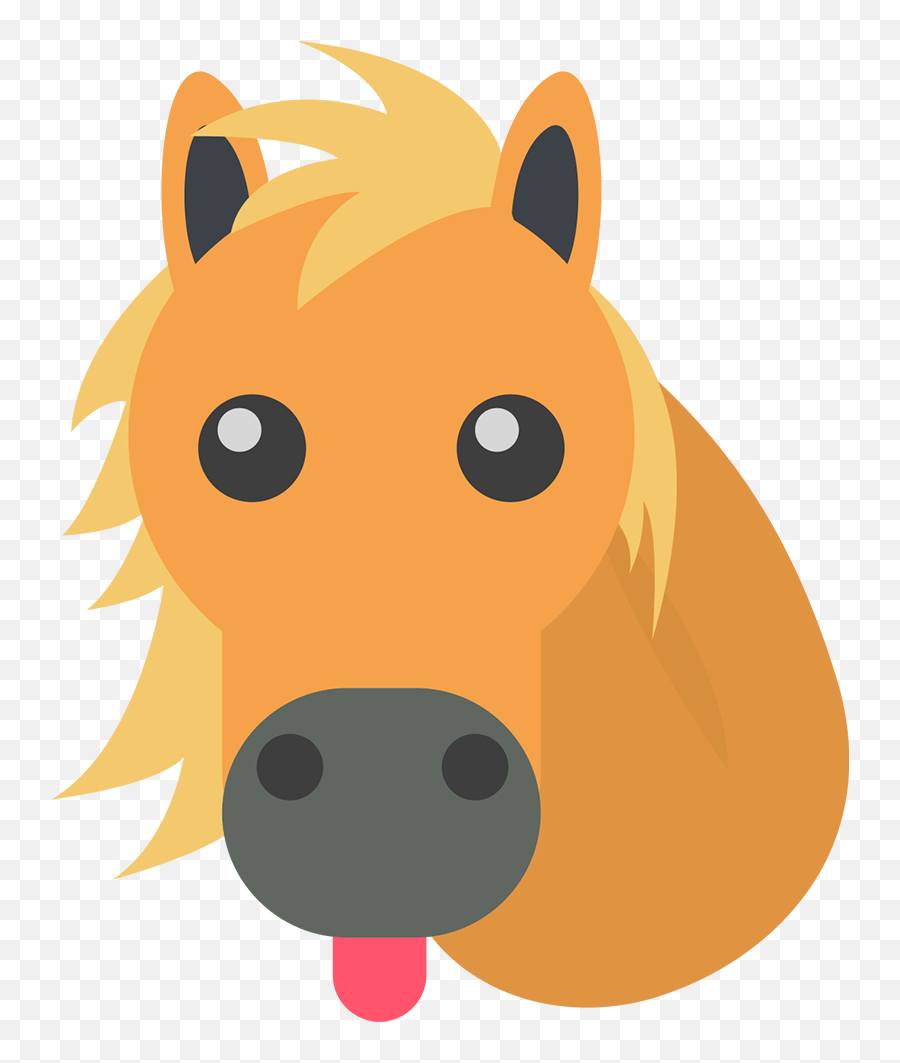 Tongue Out Emoji Png - Download Transparent Background Horse Emoji Png,Horse Clipart