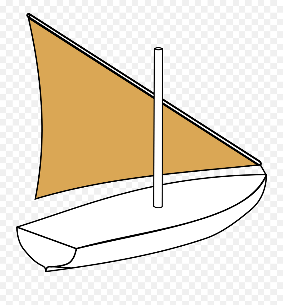 Library Of Fast Sailboat Banner Black And White Stock - Easy Lateen Sail Drawing Emoji,Sailboat Clipart