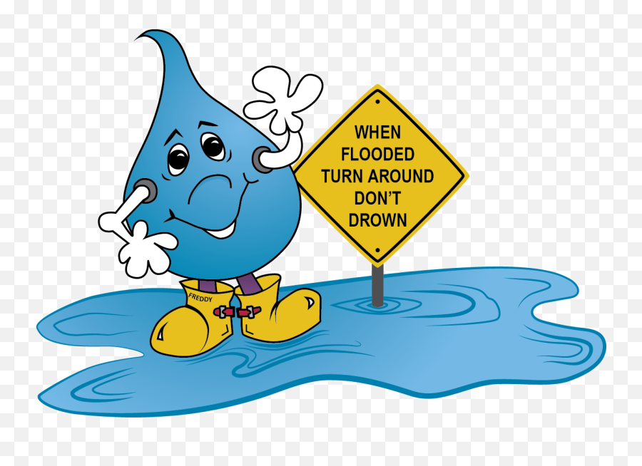 Flooded Clipart Transparent - Turn Around Don T Drown Png Emoji,Flood Clipart