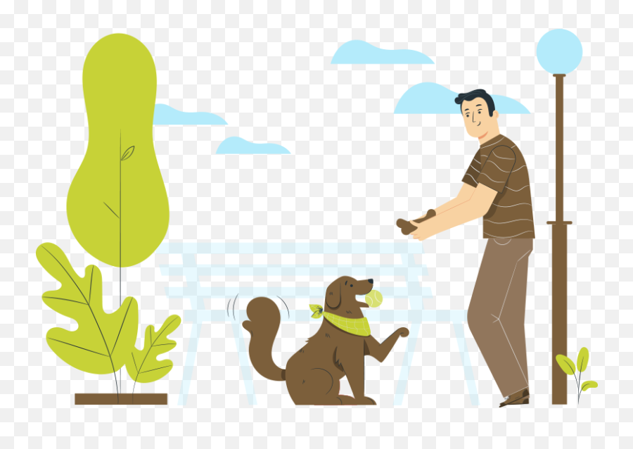 Dogwak - Dog Walking Html Template Emoji,People Walking Dog Png