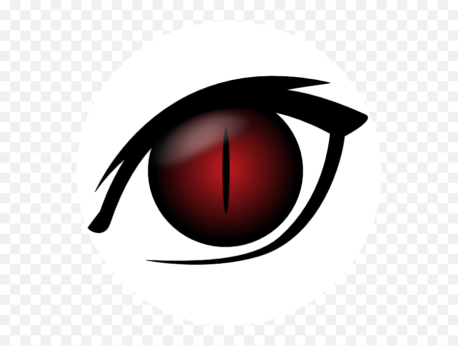 Red Anime Eyes Png Transparent - Devil Eye Clipart Emoji,Anime Eyes Png