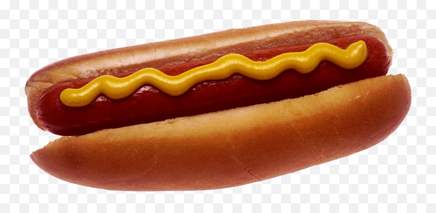 Hot Dog With Mustard - Hot Dog Emoji,Hot Dog Png