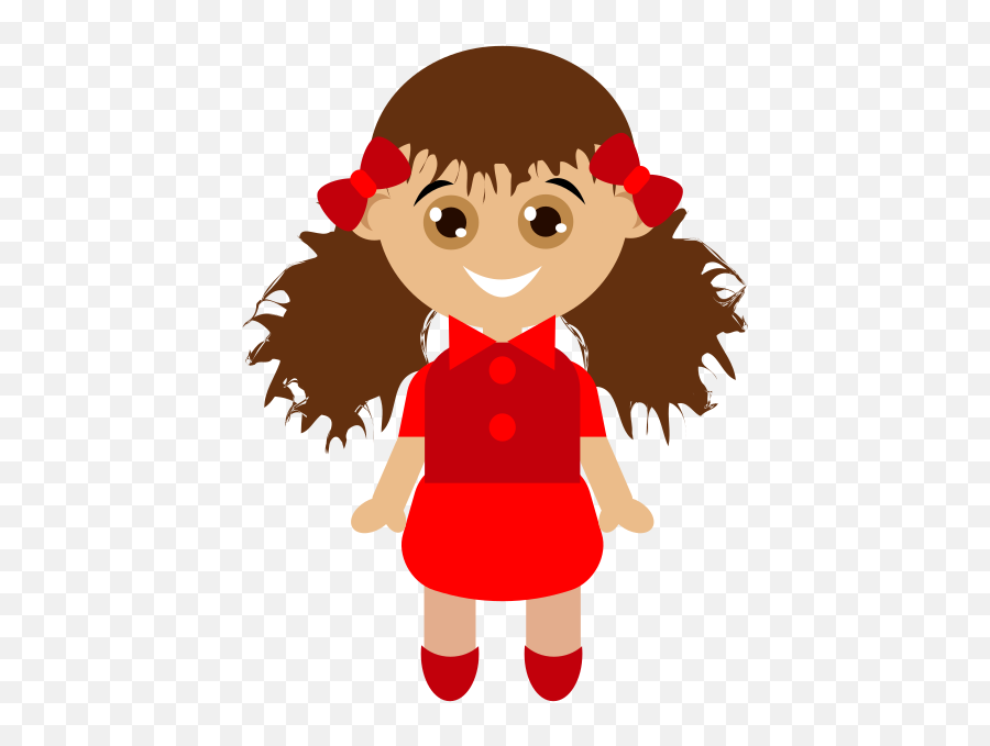 Baby Doll Girl Clipart Free Svg File - Fictional Character Emoji,Doll Clipart