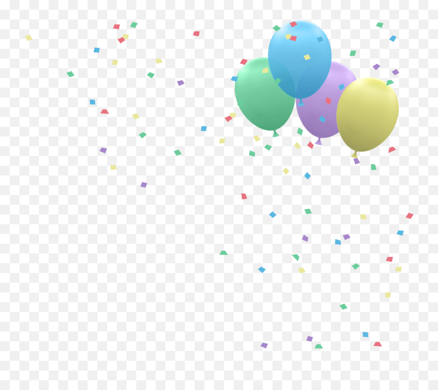Balloons Confetti Transparent - Transparent Word Party Lulu Png Emoji,Confetti Transparent Background