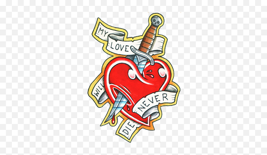 Heart And Love Tattoos Designs - High Quality Photos Love Love Cool Tattoo Drawings Emoji,Tattoo Clipart