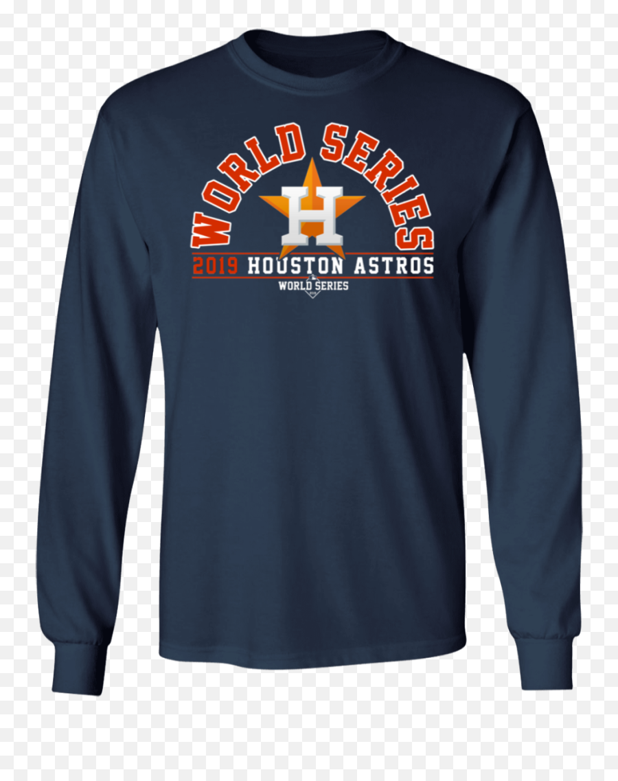 Houston Astros 2019 American League Champions Long Sleeve - Houston Astros Emoji,Astros Logo