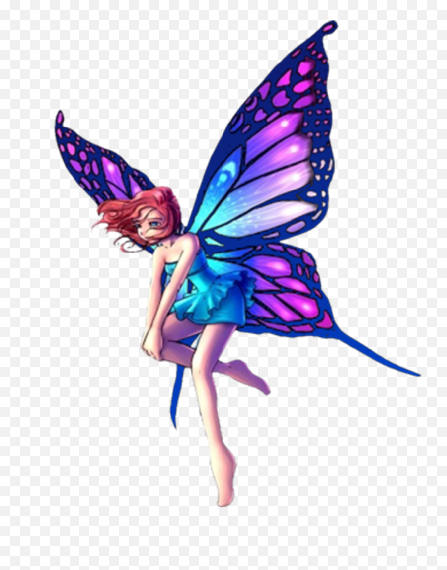 Blue Fairy Wings Png Transparent Background Free Download - Fairy Transparent Background Emoji,Wings Png