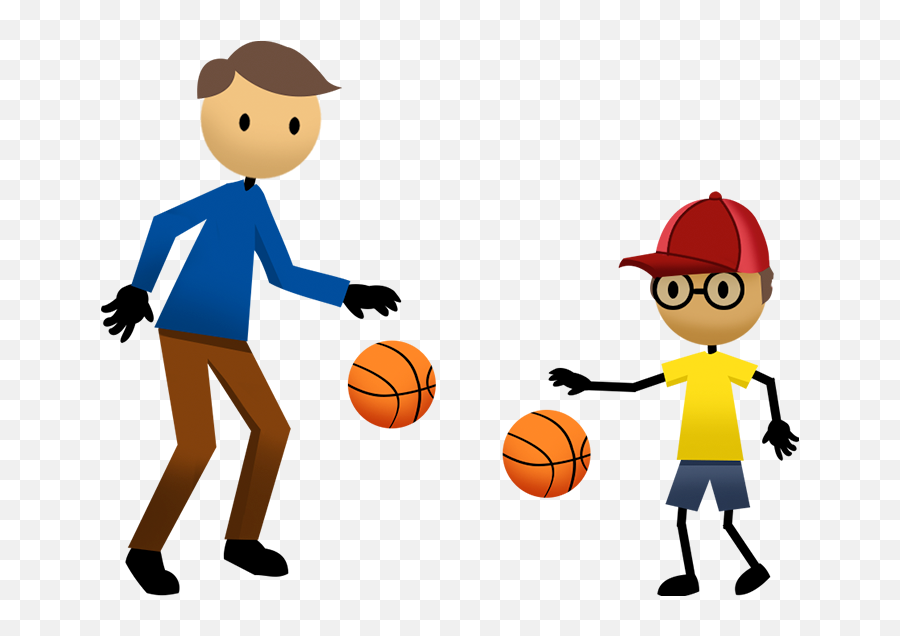 Clipart Boy Basketball Player Clipart Boy Basketball Player - Kids Playing With Ball Clipart Gif Emoji,Basketball Player Clipart