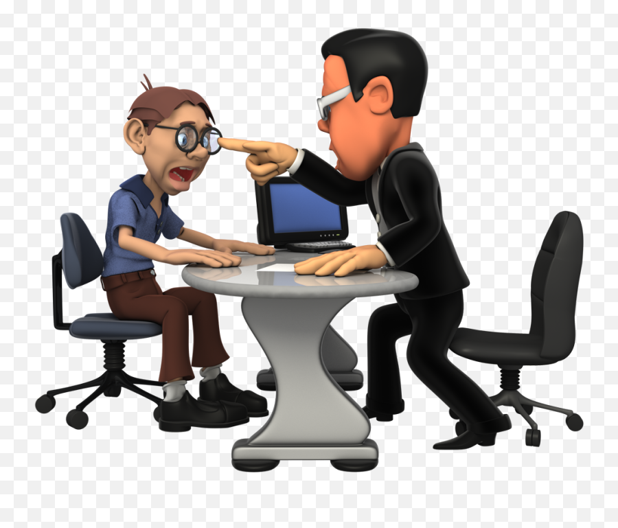 Download Cartoon Boss Talking To Employee Clipart - Internet Clipart Of Boss Talking Emoji,Talk Clipart