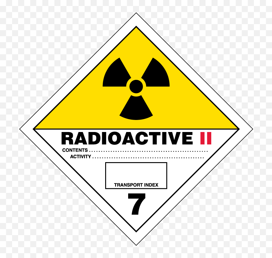 Radioactive Ii Hazmat Labels - Radioactive I Label Transparent Background Emoji,Hazmat Logo