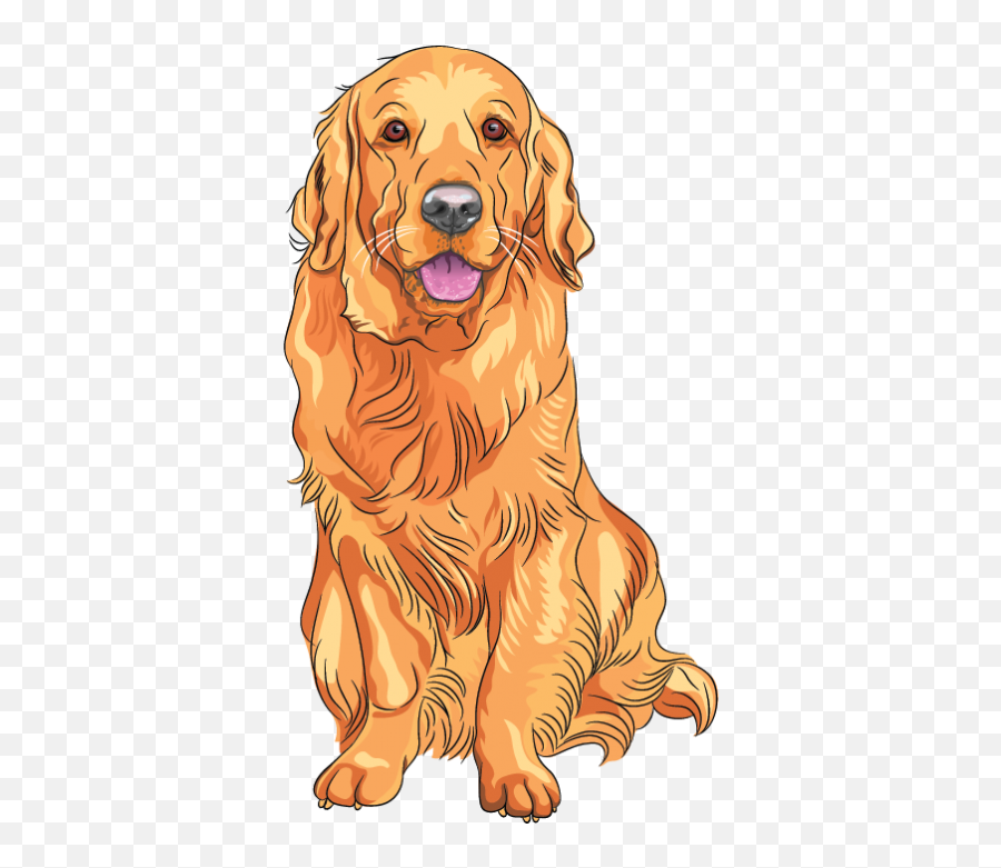 Labrador Retriever Golden Retriever - Golden Retriever Graphic Emoji,Golden Retriever Clipart