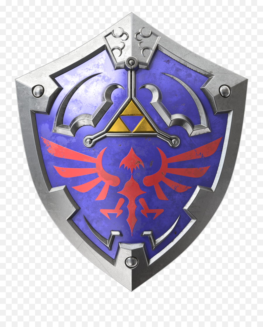 Download Emblem Of Symbol Zelda Ocarina Legend Breath Hq Png - Legend Of Zelda Shield Png Emoji,Zelda Logo