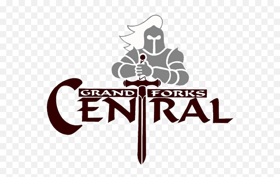 Logos Knight With Sword Logo - Grand Forks Central Knights Emoji,Sword Logo