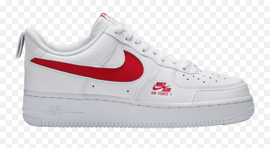 Air Force 1 Low Utility White Red - White And Red Air Forces Emoji,Red Nike Logo