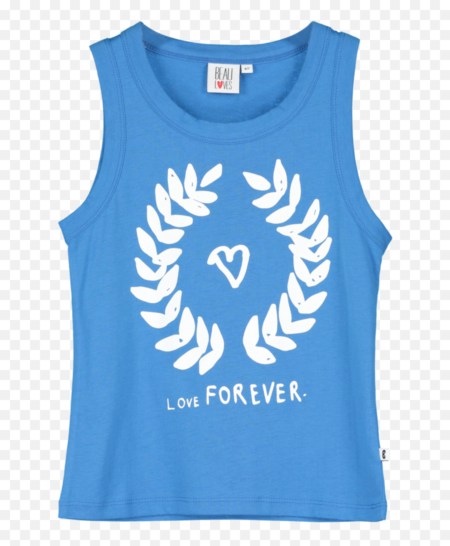 Vest Ink Blue Love Forever Garland T Shirt Png Blue Ink - Sleeveless Emoji,Vest Clipart