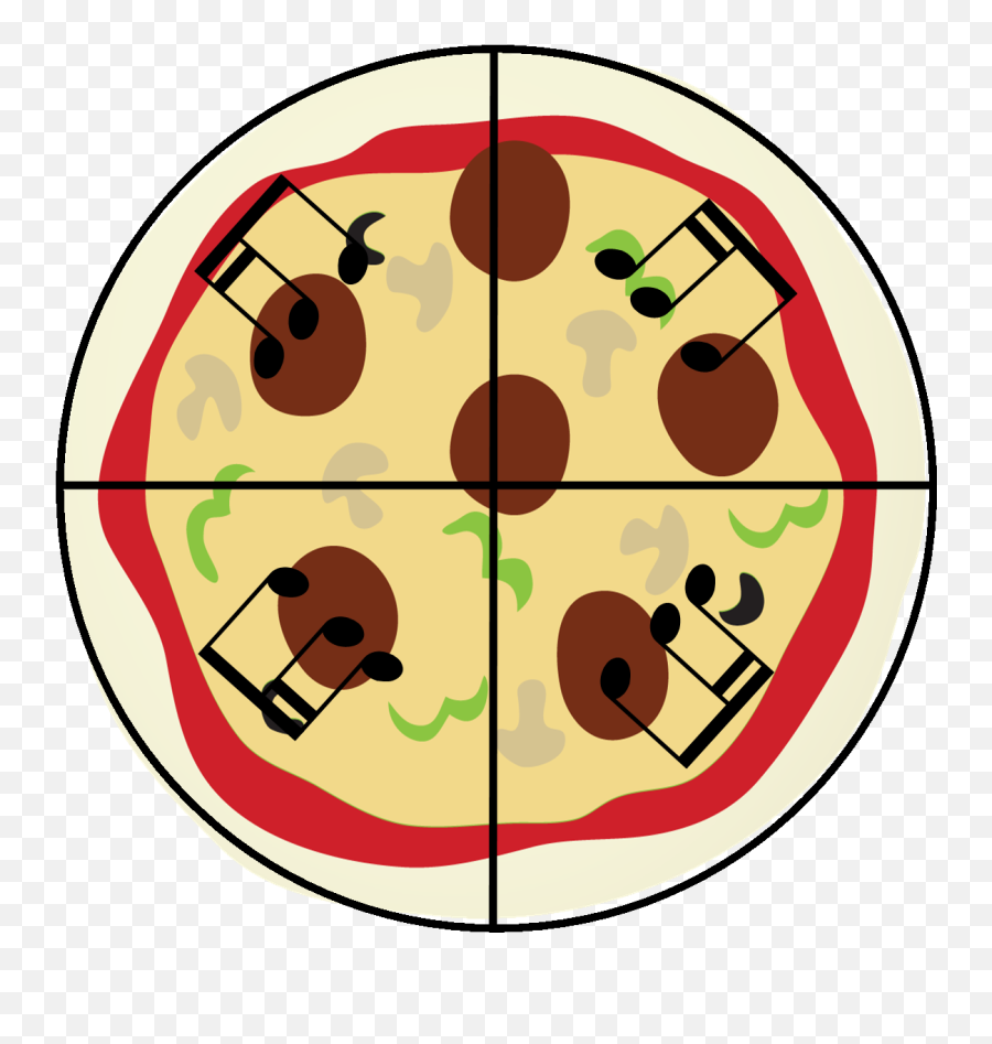 Music In Pizza Clipart Free Image - Pizza And Music Emoji,Pizza Clipart