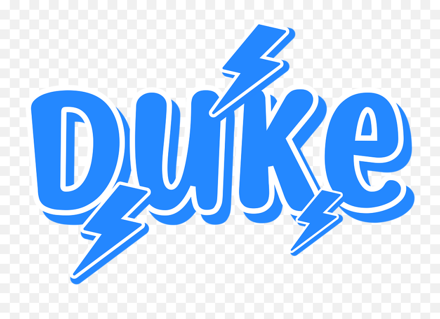 Duke University Little Bolts Sister Stickers Vision - Language Emoji,Blue Devil Logos