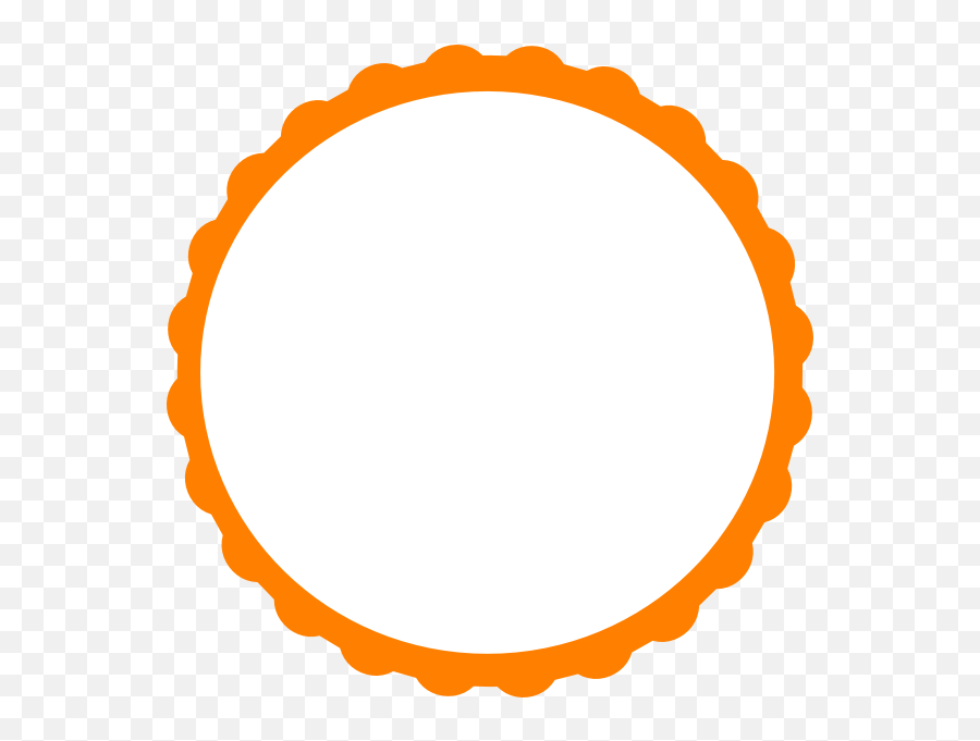 Circular - Round Scalloped Border Png 594x600 Png Emoji,Round Border Png