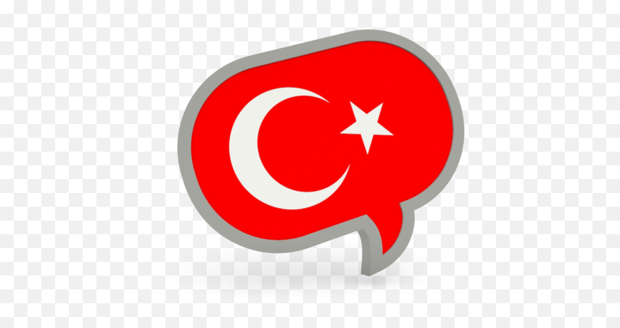 Turkey Icon Png - Turkish Flag Speech Bubble Emoji,Turkey Png