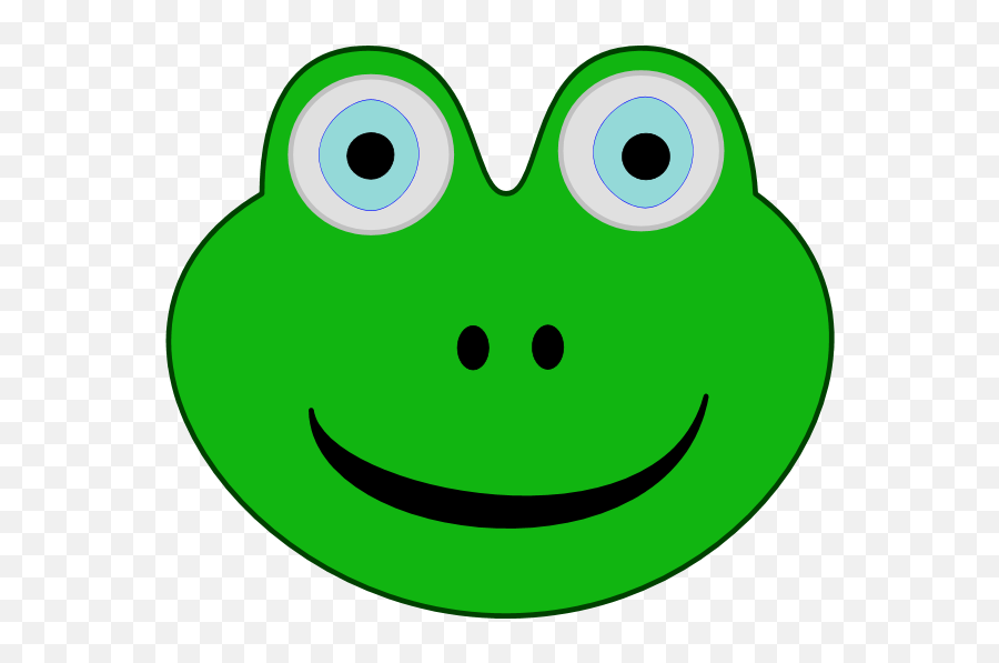 Green Frog Clip Art - Frog Head Clipart Emoji,Frog Clipart