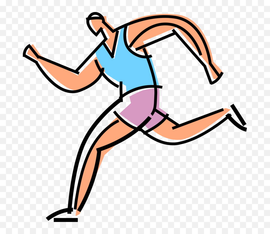 Athlete Running Royalty Free Vector Clip Art Illustration Emoji,Jog Clipart