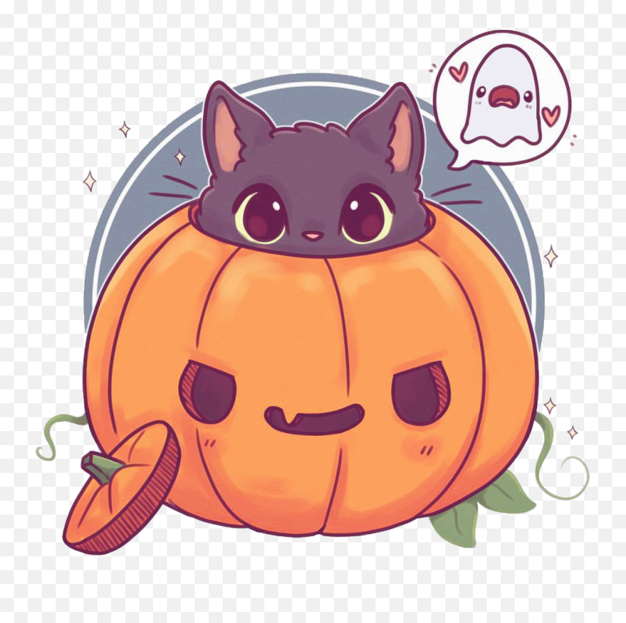 Halloween Cute Cat Drawing Transparent Cartoon - Jingfm Emoji,Cute Fall Clipart