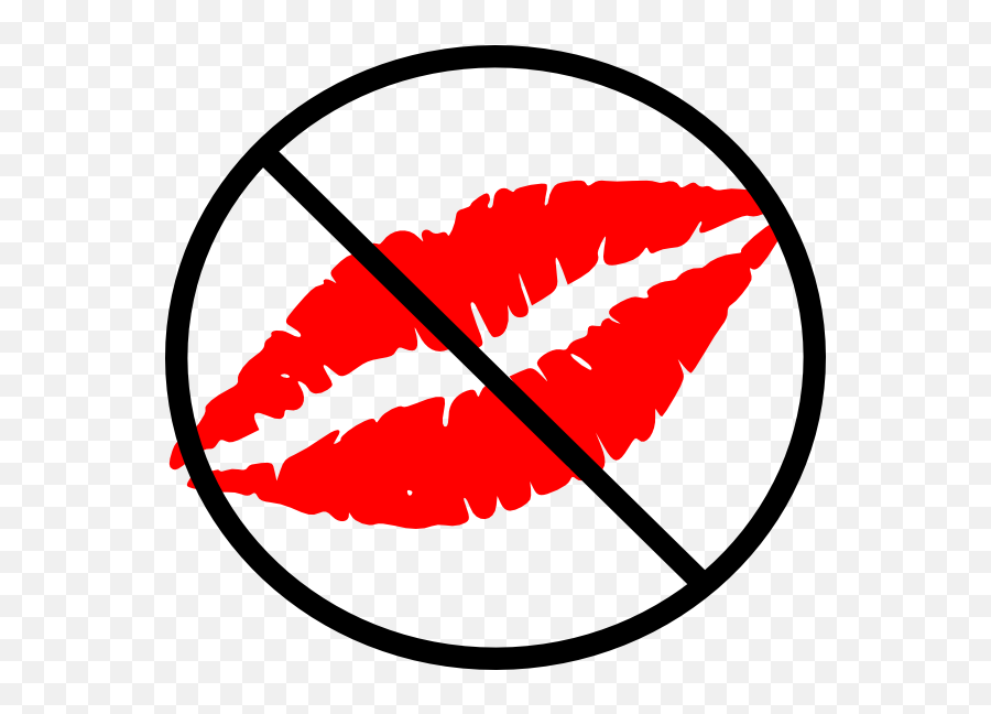 Kiss Clipart Large Kiss Large - Please No Kisses Svg Emoji,Kiss Clipart