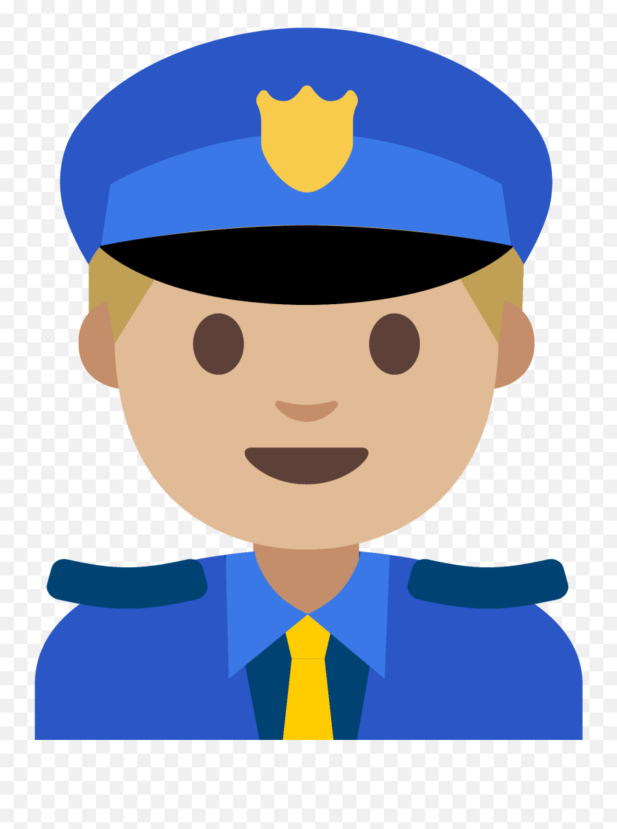Man Police Officer Emoji Clipart Free Download Transparent - Significa Police Officer En Español,Police Officer Clipart