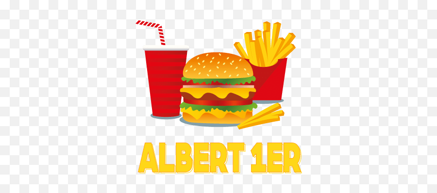 Albert 1er Ajaccio Delivery - Order Online Just Eat Emoji,Burger And Fries Clipart