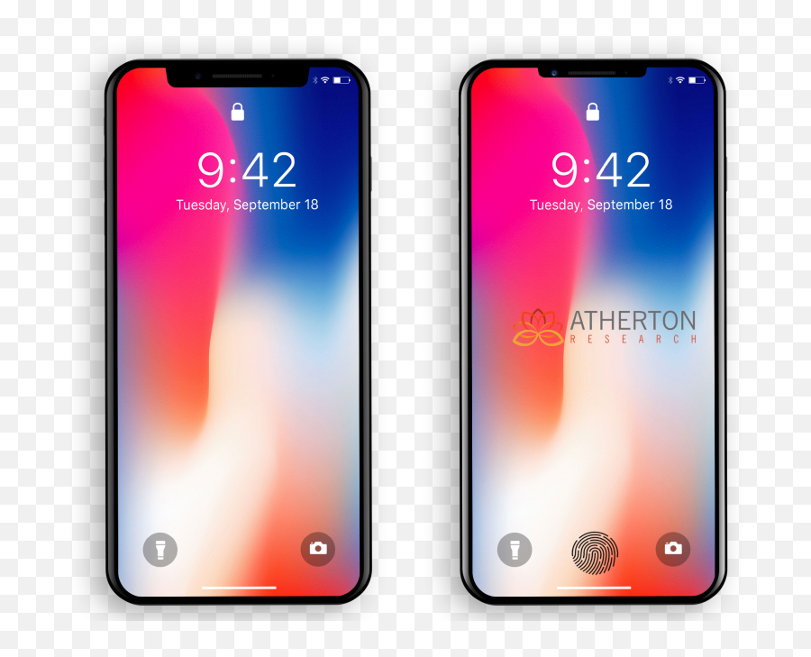 2019 Iphone X To Have Virtual Fingerprint Reader Smaller - Iphone 10 Plus 2018 Emoji,X Transparent