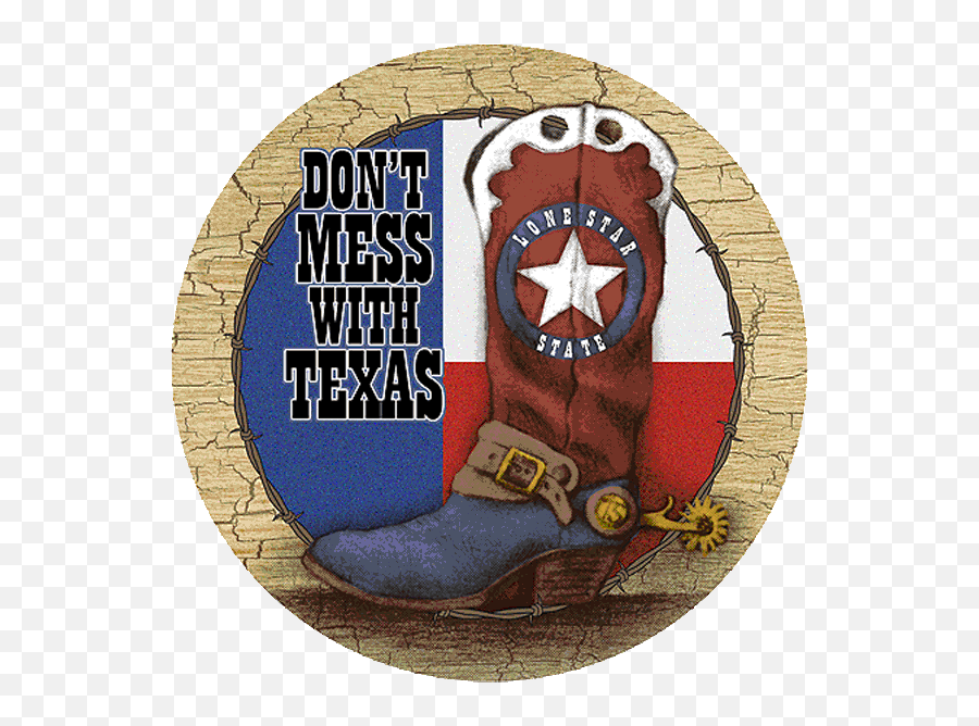 Donu0027t Mess With Texas Western Sandstone Coaster Set Texas Emoji,Texas Flags Clipart