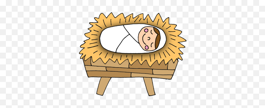 Manger Clipart Download Free Clip Art - Baby Jesus Manger Clipart Emoji,Manger Clipart