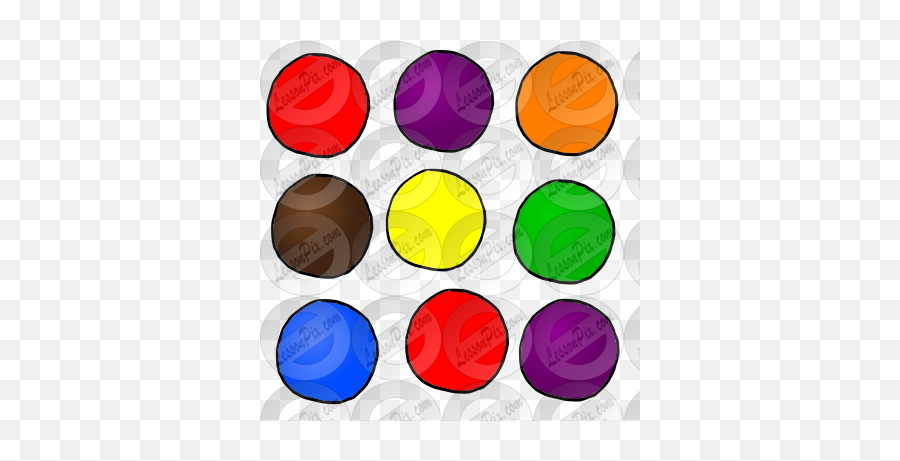 9 Gum Drops Picture For Classroom Therapy Use - Great 9 Emoji,9 Ball Clipart