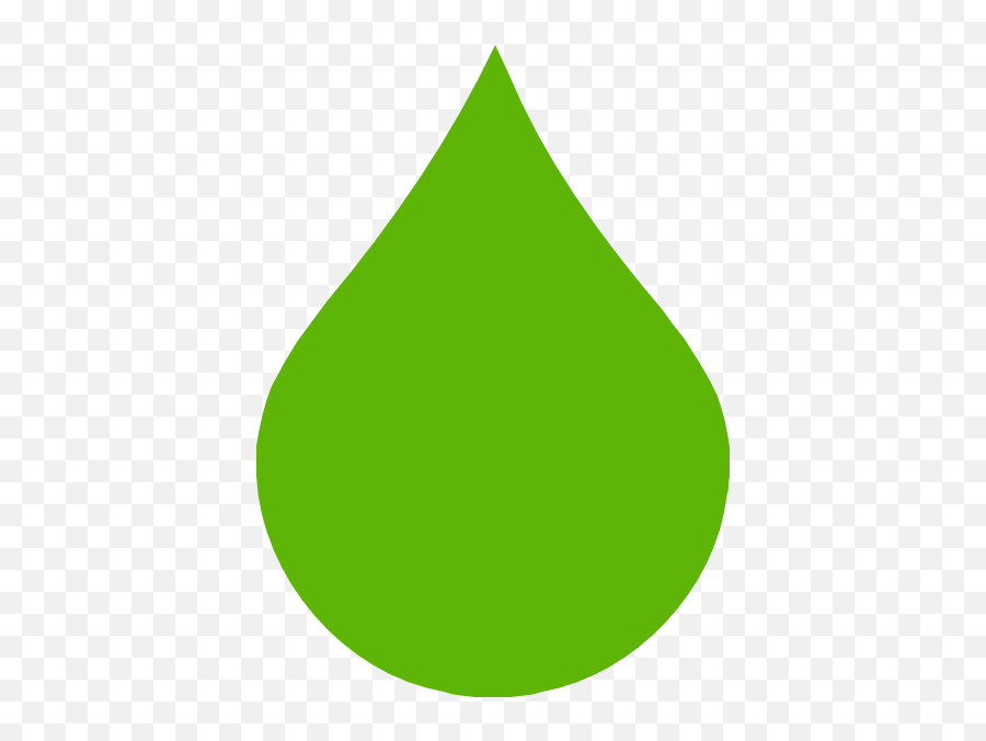 Green Raindrop Clip Art At Clker - Transparent Background Green Drop Png Emoji,Raindrop Clipart