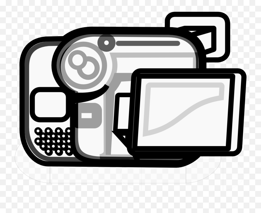 Camera Line Art - Clipart Best Digital Camera Emoji,Video Camera Clipart