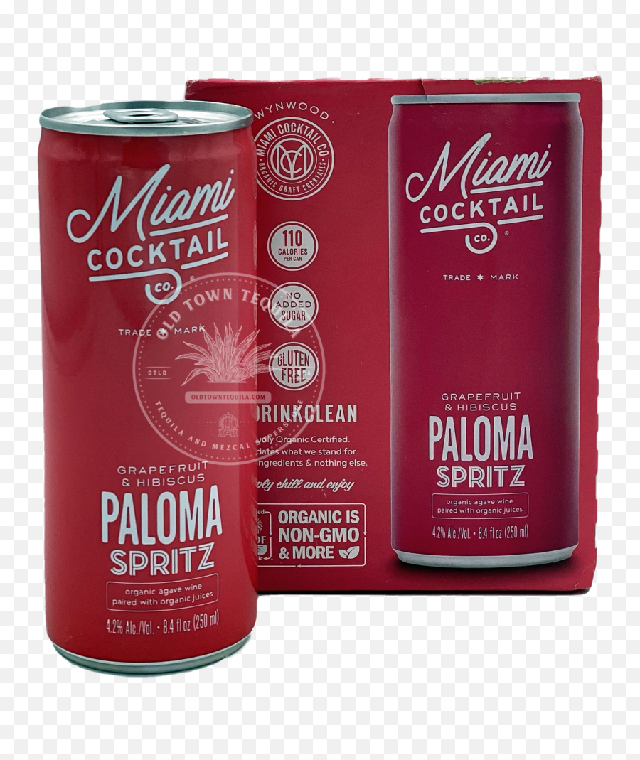 Miami Cocktail Paloma Spritz 4x84 Oz - Old Town Tequila Cylinder Emoji,Paloma Png