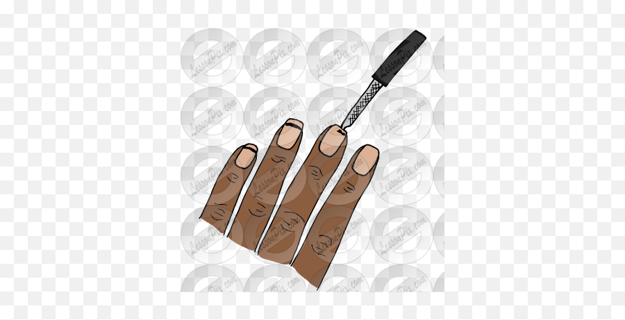 Clean Nails Picture For Classroom Therapy Use - Great Nail Polish Emoji,Nails Clipart