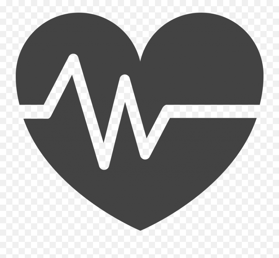 Download Heart With Heartbeat - Black Heart With Heartbeat Heart With Heartbeat Clipart White Emoji,Heartbeat Png