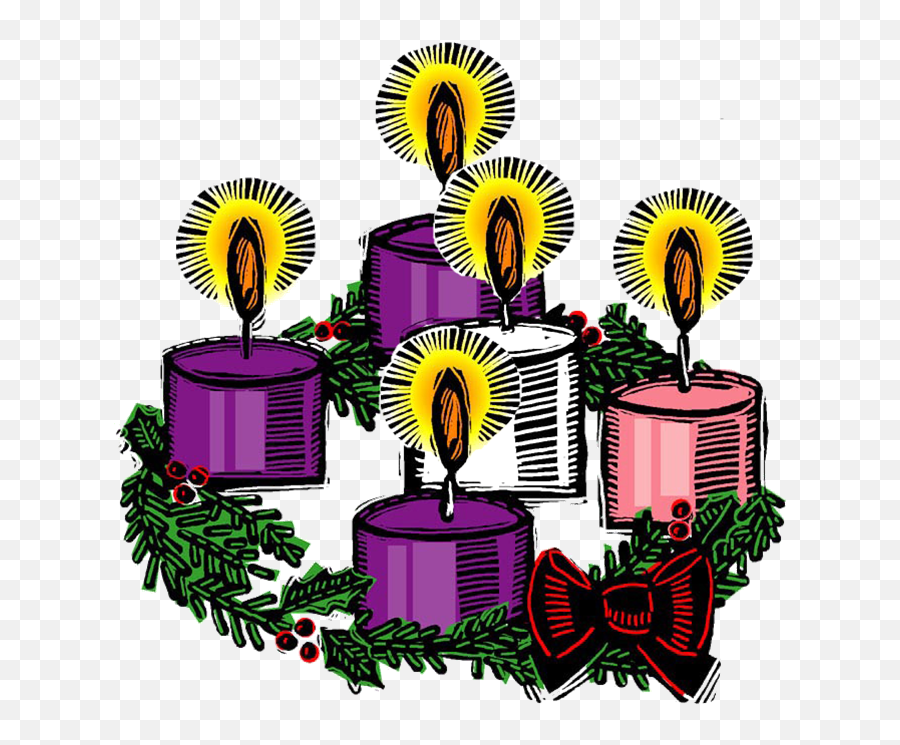 Download Advent Light Cliparts - Advent Wreath Clipart Png Clip Art Advent Wreath Emoji,Wreath Clipart