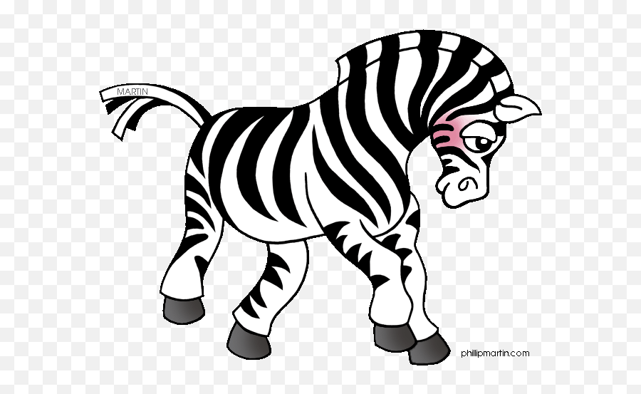 Zebra Clip Art Free - Clipart Animals Emoji,Zebra Clipart