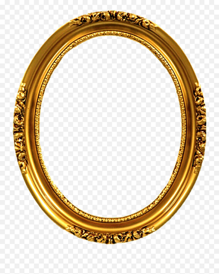 Victorian Frame Png - Oval Gold Frame Png Emoji,Picture Frame Png