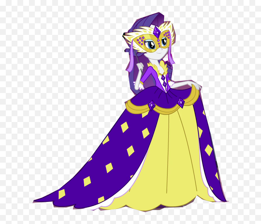 Rarity Masquerade Gown Id Eg2 - My Little Pony Equestria Girl Rainbow Rocks Applejack Emoji,Eg2 Png Pictures