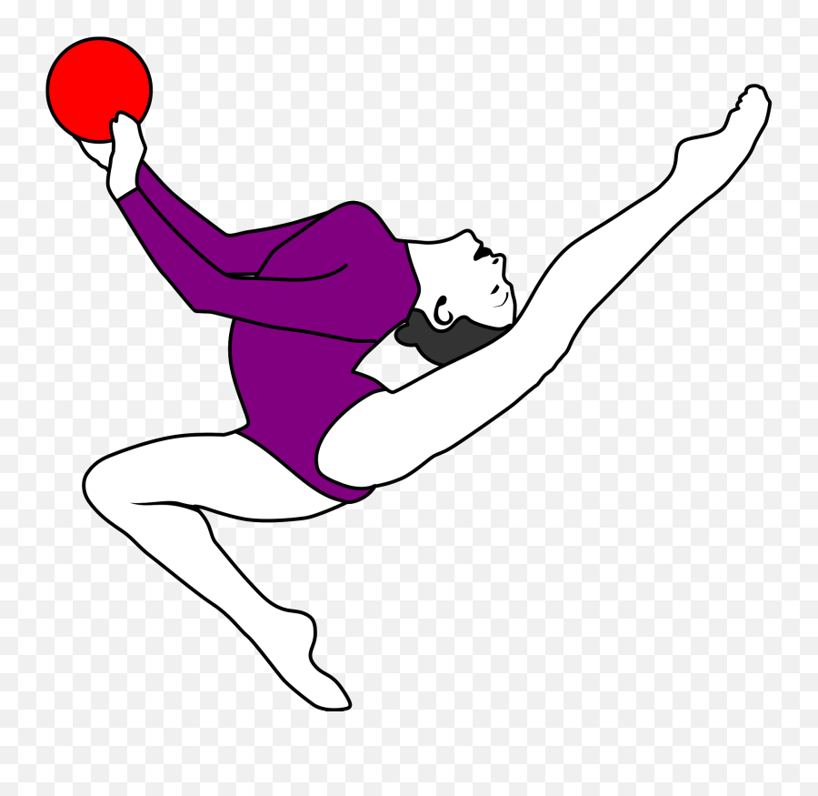 Rhythmic Gymnastics Ball Clipart - Ball Rhythmic Gymnastics Clipart Emoji,Gymnastics Clipart