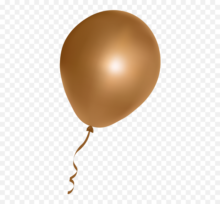 Golden Brown Balloon Png Image - Balloons Brown Png Emoji,Gold Balloons Png
