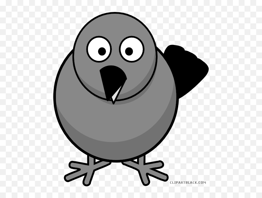 Black And White Crow Animal Free Black White Clipart - Clip Art Cartoon Crow Emoji,Turkey Clipart Black And White