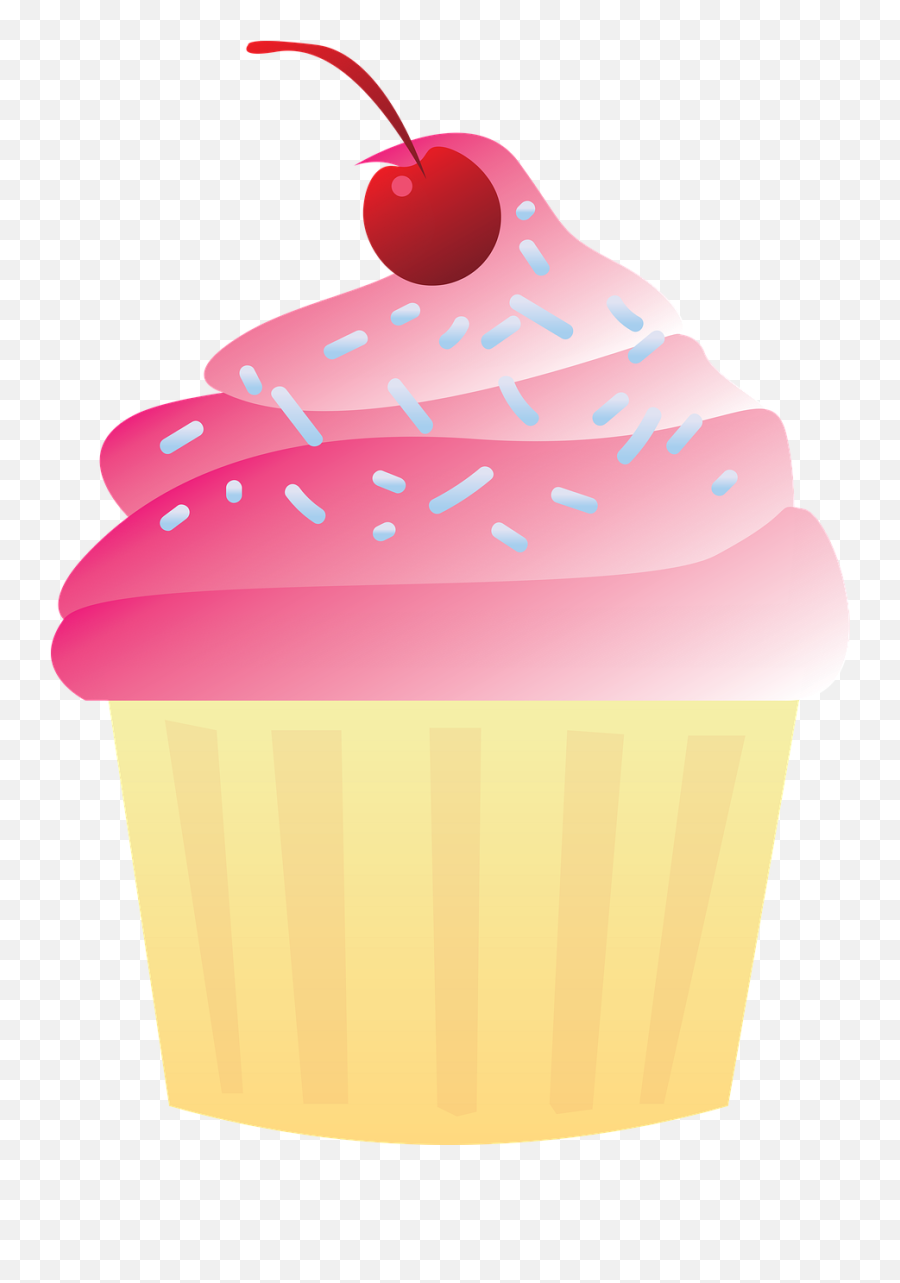 Cupcake Cake Cherry - Free Image On Pixabay Emoji,Sprinkles Transparent Background