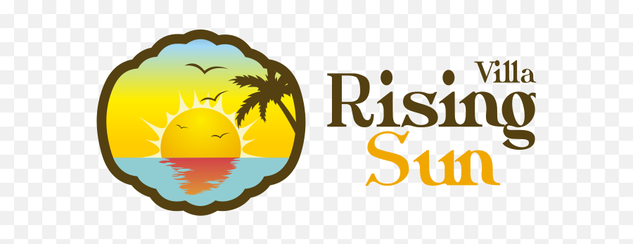 Download Hd Logo Design By Studio - Dab For Villa Rising Sun Emoji,Sun Logo Design