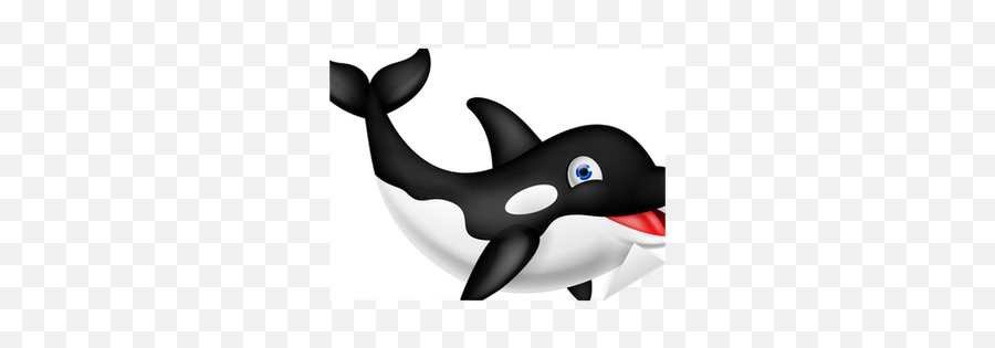 Orca Cartoon Sticker U2022 Pixers - We Live To Change Emoji,Orca Whale Clipart